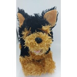Build A Bear Promise Pets Yorkshire Terrier Yorkie Black & Gold Plush Toy